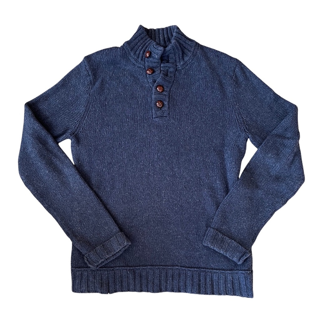 Fossil men’s pullover sweater, navy, medium